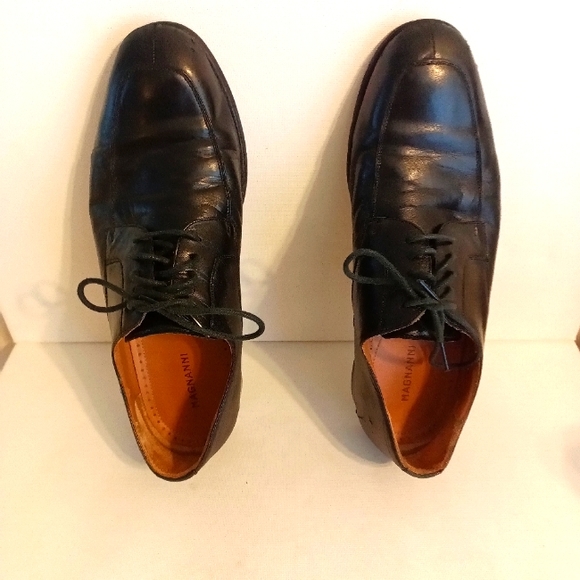 Magnanni Vintage dress Black leather men\'s loafers size 9.5 main image 6